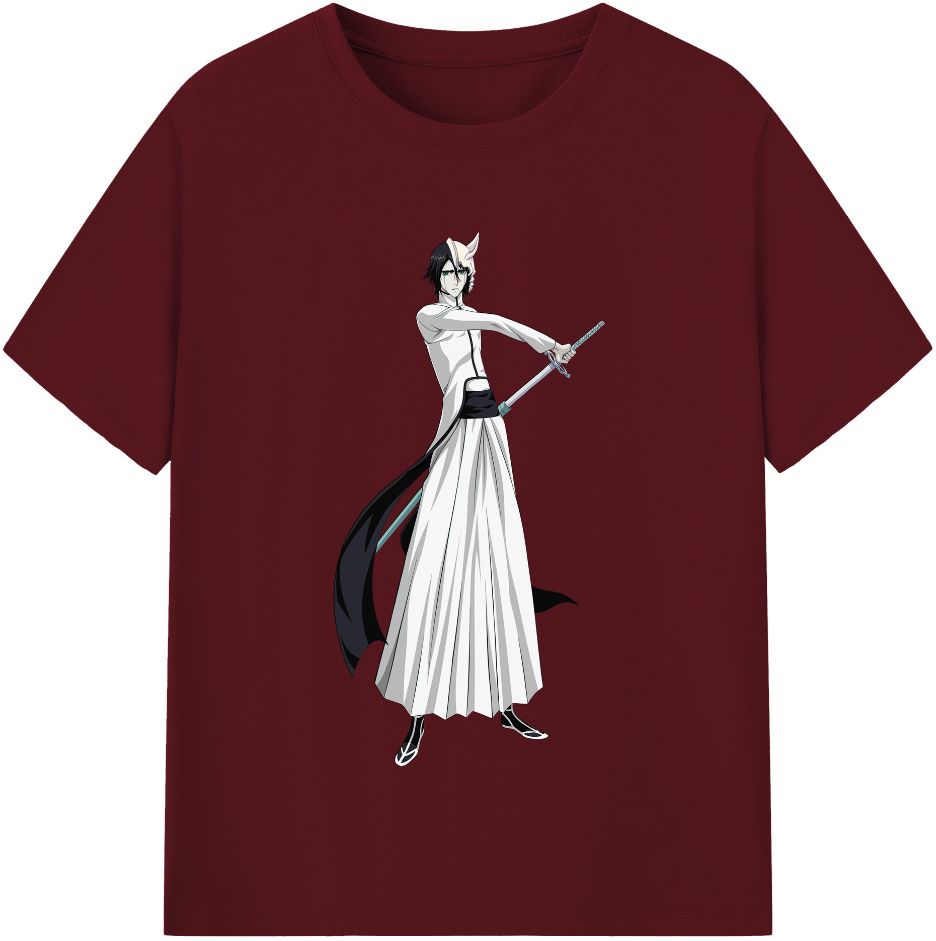 （画像用） ブリーチ ウルキオラ·シファー BLEACH Ulquiorra cifer 綿100％半袖Tシャツ（フロントプリント）